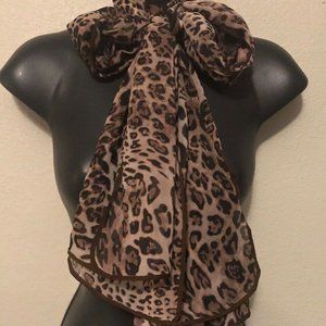 RUYISA 30% Viscose SILK 70% SHADES Animal Print SCARF SHAWL 28”x70”